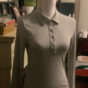 JCrew Long Sleeve Polo Top